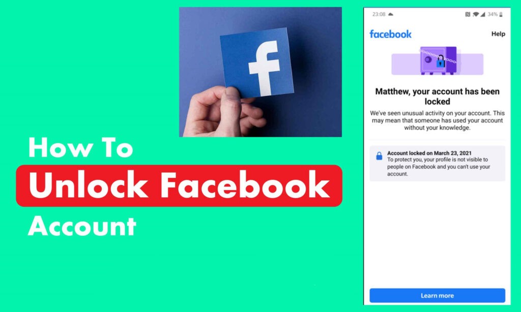 how do i unlock my facebook account without id