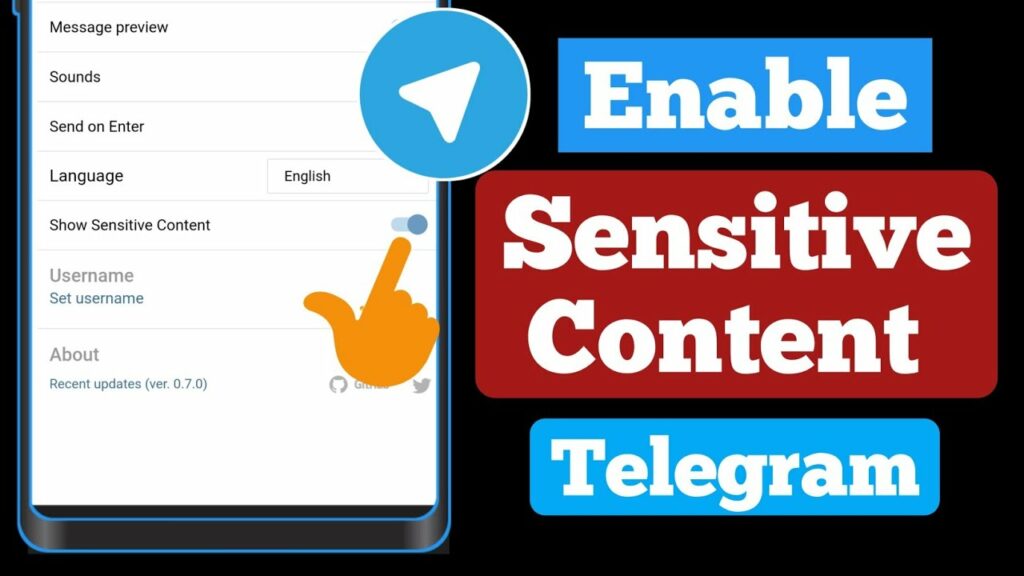 Allow Sensitive Content Telegram