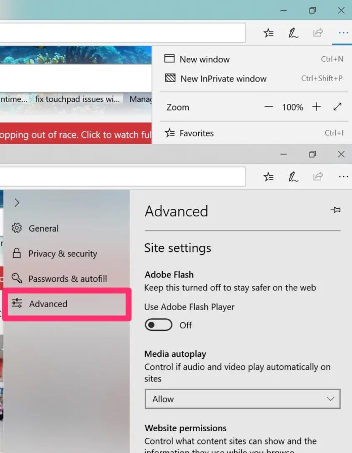 microsoft edge allow plugins