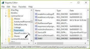 how-to-enable-smb-from-registry-editor