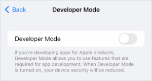 how-do-i-enable-developer-mode-in-ios